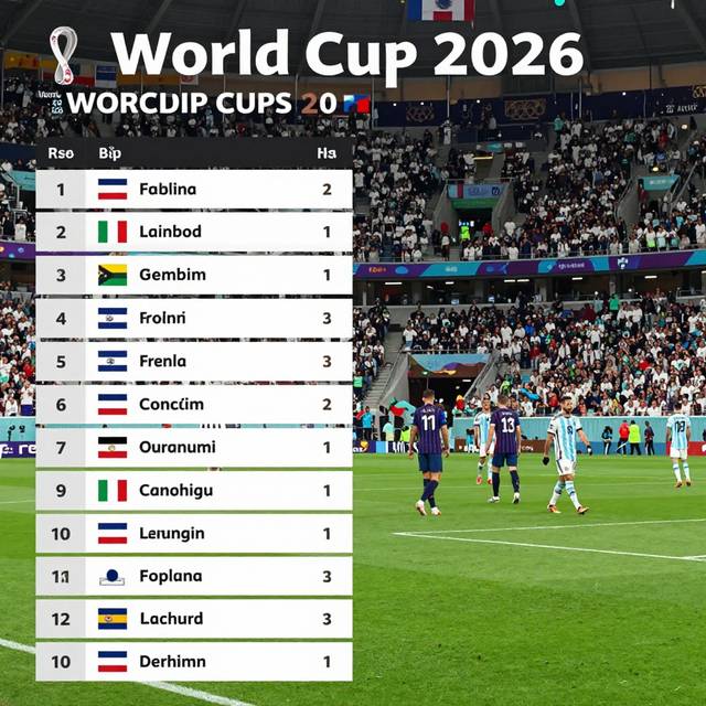 World Cup 2026: Bảng xếp hạng nóng hổi, cuộc đua giành vé vớt và danh hiệu Vua phá lưới